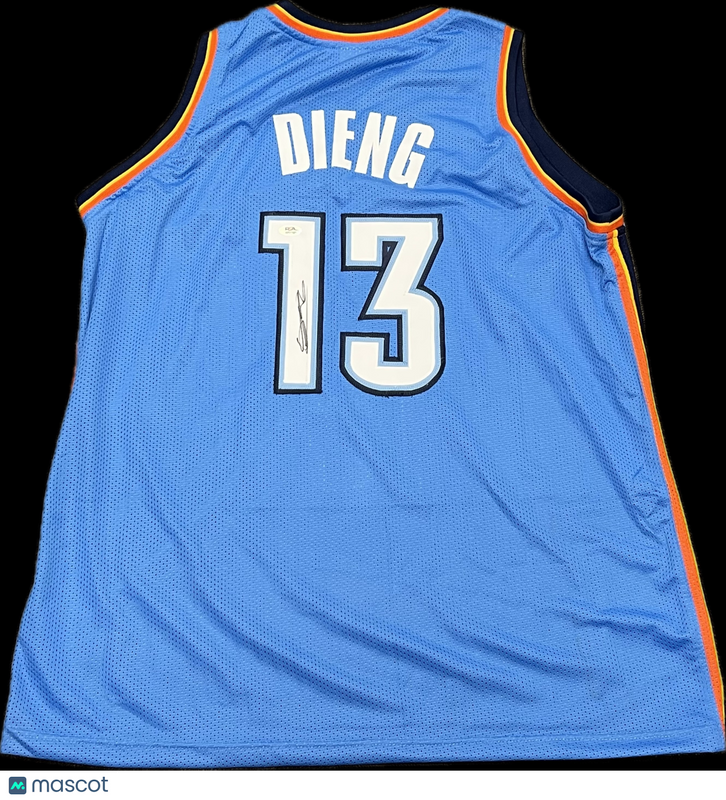 Ousmane Dieng Signed Jersey PSA Oklahoma City Thunder Autographed