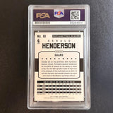 2015-16 Panini NBA Hoops #61 Gerald Henderson Signed AUTO PSA Slabbed Trail Blaz