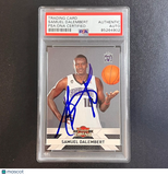 2010-11 Panini Threads #73 Samuel Dalembert Signed Card AUTO PSA Slabbed Kings