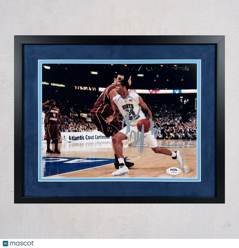 Brandan Wright North Carolina Tar Heels Signed 8x10 Custom Framed Photo PSA