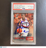 2012-13 Absolute Basketball #38 Wesley Matthews Signed Card AUTO PSA Slabbed Tra