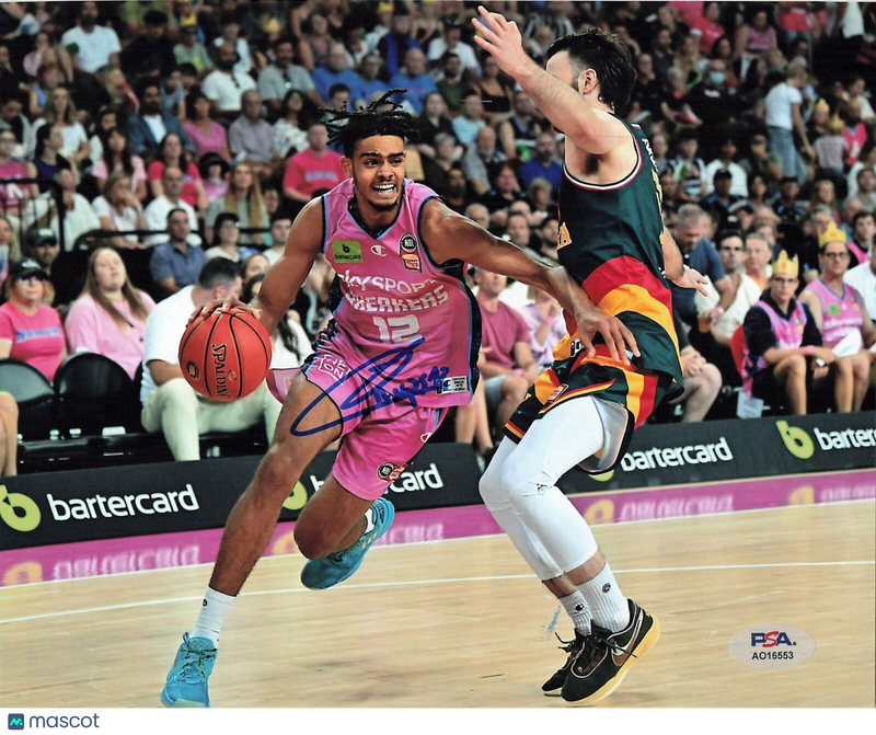 Rayan Rupert signed 8x10 photo PSA/DNA New Zealand Breakers Autographed