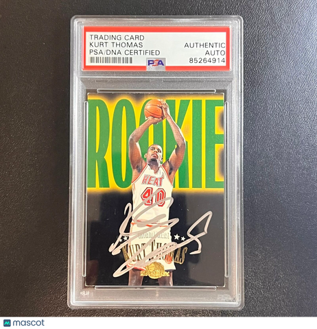 1996-97 Fleer Skybox Rookie Roadmap RC #231 Kurt Thomas Signed Rookie Card AUTO