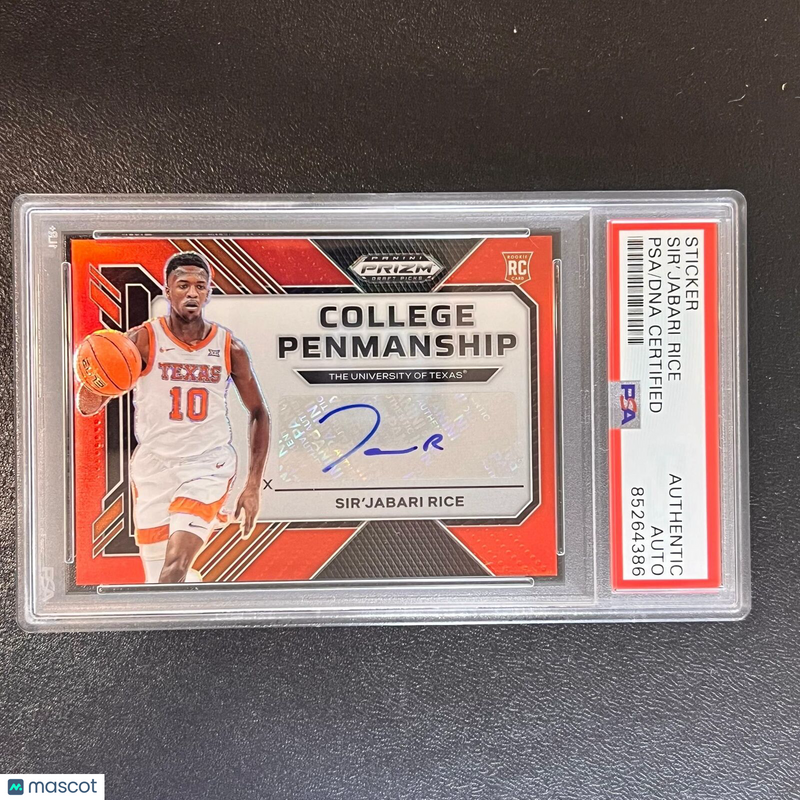 2023 Panini Prizm Draft Picks 087/199 #CP-SJR Sir'Jabari Rice Signed Card AUTO P