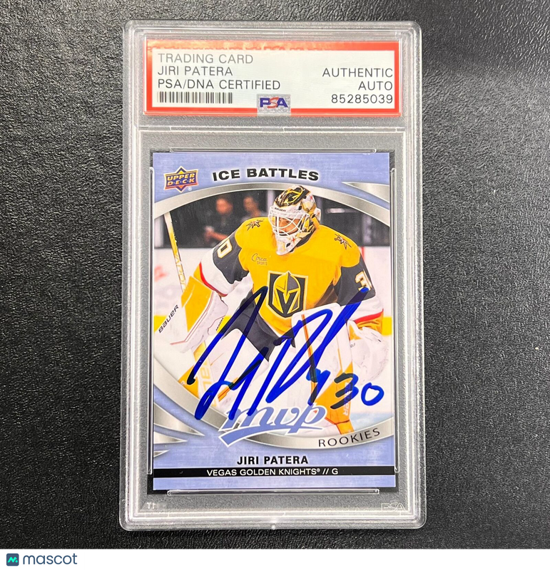 2023-24 Upper Deck MVP Hockey Ice Battles #248 Jiri Patera Signed Card AUTO PSA/