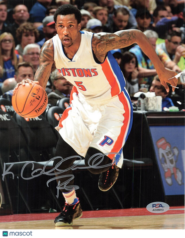 KENTAVIOUS CALDWELL-POPE signed 8x10 photo PSA/DNA Detroit Pistons Autographed