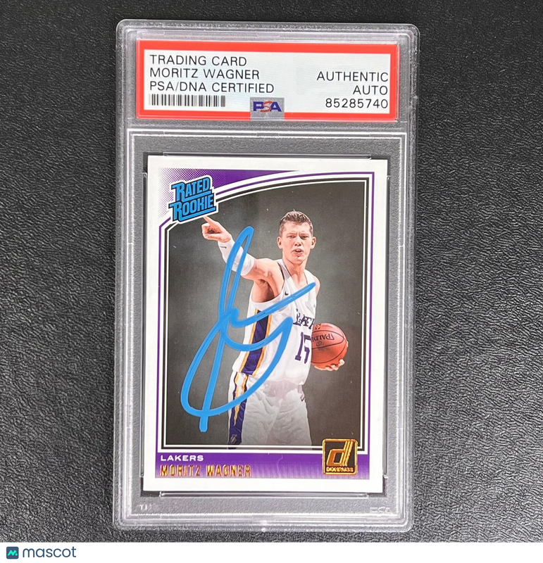 2018-19 Panini Donruss #5 Moritz Wagner Signed Card AUTO PSA Slabbed RC Lakers (