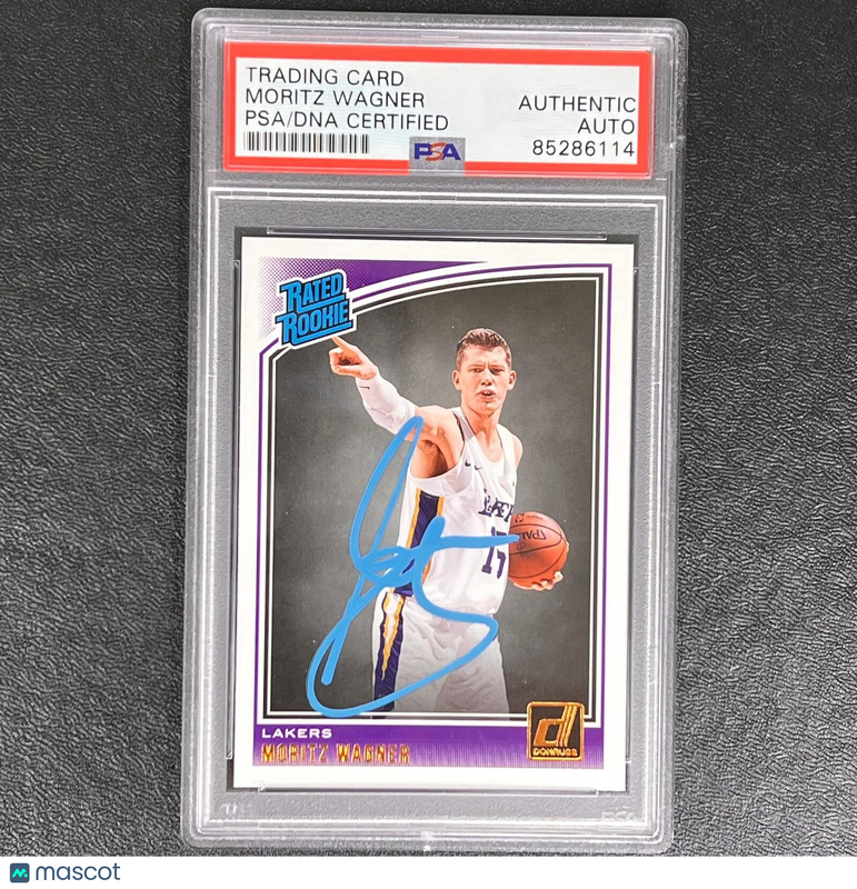 2018-19 Panini Donruss Rated Rookie #197 Moritz Wagner Signed Card AUTO PSA/DNA