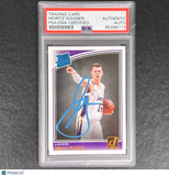 2018-19 Panini Donruss Rated Rookie #197 Moritz Wagner Signed Card AUTO PSA Slab