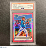 2020 Panini Donruss #48 Isan Diaz Signed Card PSA/DNA Slabbed AUTO