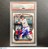 2023 Topps 1st Bowman #BP-57 Peyton Graham Signed Card PSA/DNA Slabbed AUTO Tige