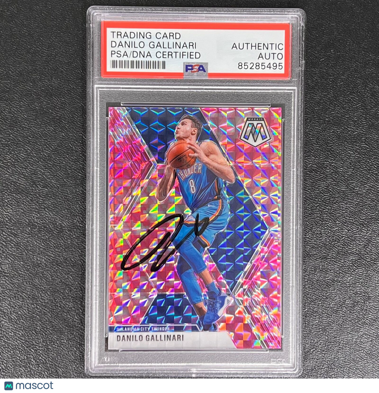 2019-20 Panini Mosaic #153 Danilo Gallinari Signed AUTO PSA/DNA Slabbed Thunder