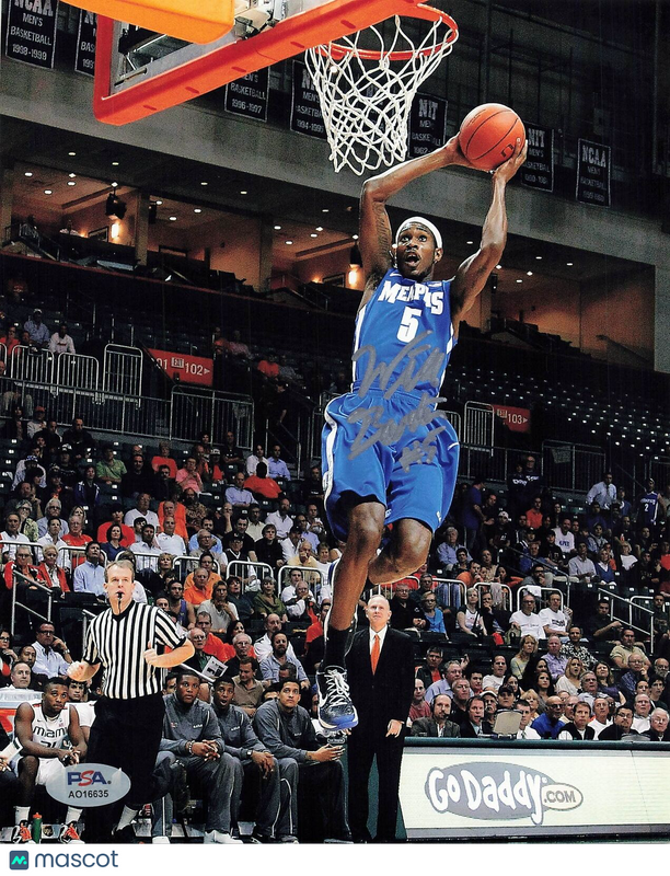 WILL BARTON signed 8x10 photo PSA/DNA Memphis Tigers Autographed