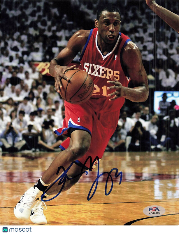 Thaddeus Young signed 8x10 photo PSA/DNA Philadelphia 76ers Autographed