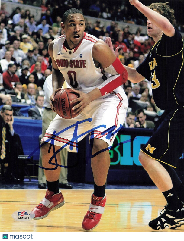 JARED SULLINGER signed 8x10 photo PSA/DNA Ohio State Autographed