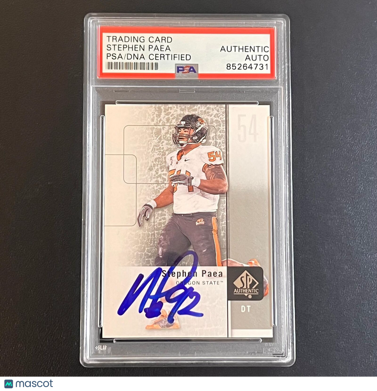 2011-12 Upper Deck SP Authentic #83 Stephen Paea Signed Card AUTO PSA Slabbed Or
