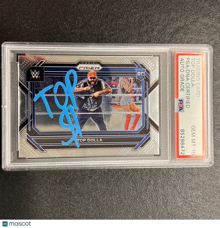 2023 Panini Prizm Smackdown #61 Top Dolla Signed Card AUTO PSA/DNA Slabbed WWE R