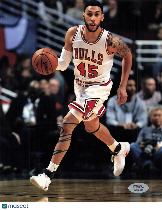 Denzel Valentine signed 8x10 photo PSA/DNA Chicago Bulls Autographed