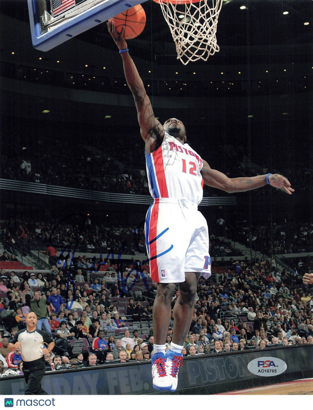 Will Bynum signed 8x10 photo PSA/DNA Detroit Pistons Autographed