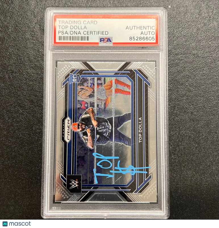 2023 Panini Prizm Smackdown #61 Top Dolla Signed Card AUTO PSA/DNA Slabbed WWE R