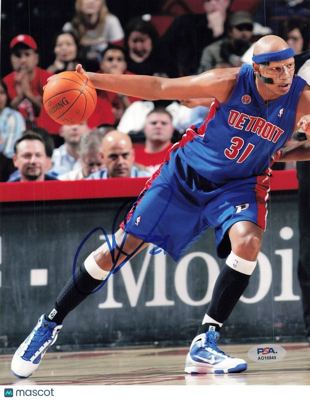 Charlie Villanueva signed 8x10 photo PSA/DNA Detroit Pistons Autographed