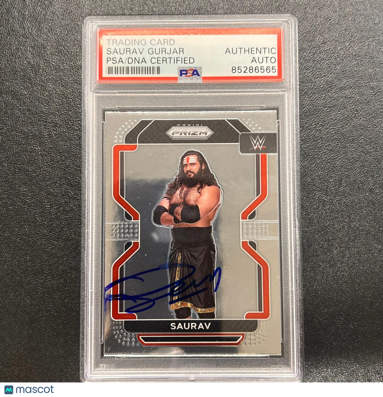 2022 Panini Prizm NXT 2.0 #103 Saurav Gurjar Signed Card PSA/DNA Slabbed AUTO WW