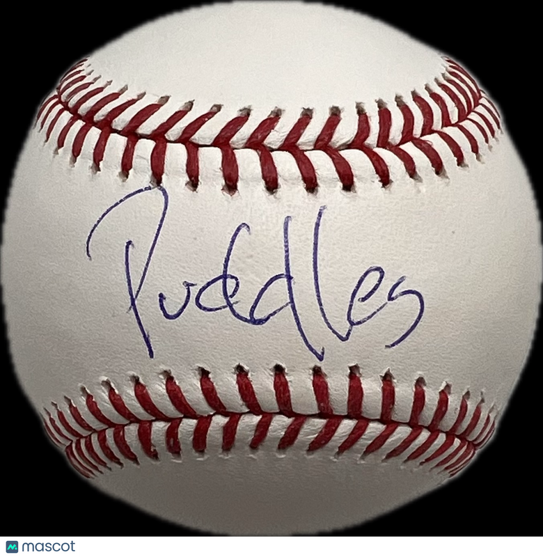 Mike Geier/Puddles Signed MLB Baseball PSA Clown