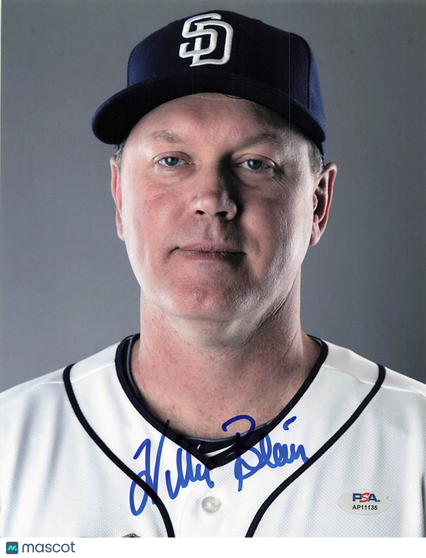 Willie Blair San Diego Padres Signed 8x10 Photo PSA