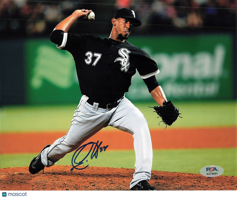 Juan Minaya Chicago White Sox Signed 8x10 Photo PSA