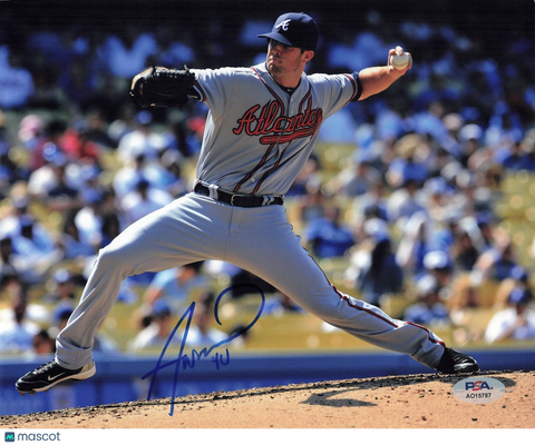 ALEX WOOD signed 8x10 photo PSA/DNA Atlanta Braves Autographed