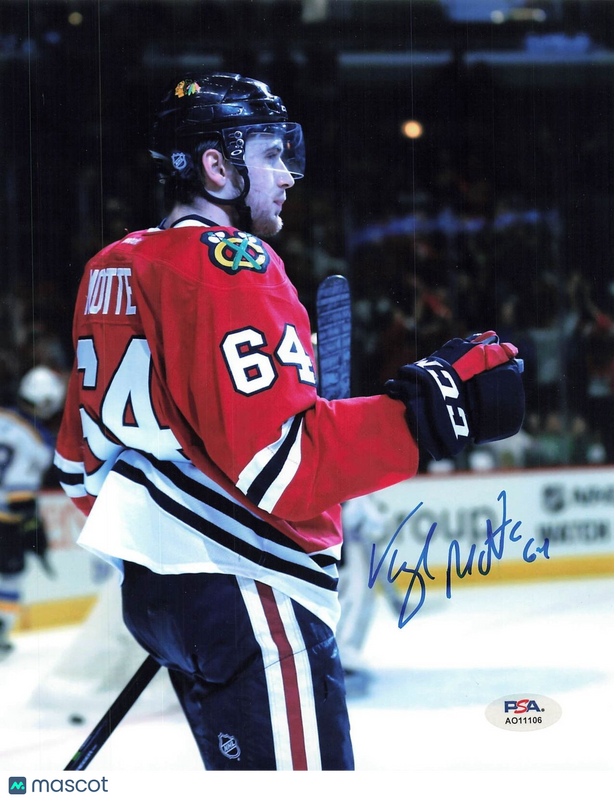Tyler Motte signed 8x10 Photo PSA/DNA Chicago Blackhawks Autographed