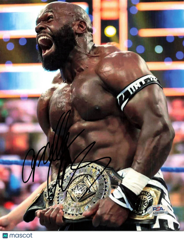 Apollo Crews signed 8x10 photo PSA/DNA Autographed WWE