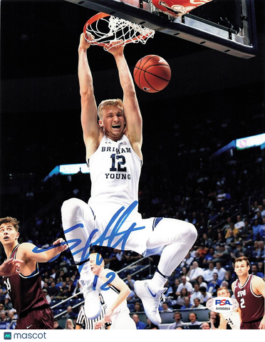 Eric Mika signed 8x10 photo PSA/DNA BYU Cougars