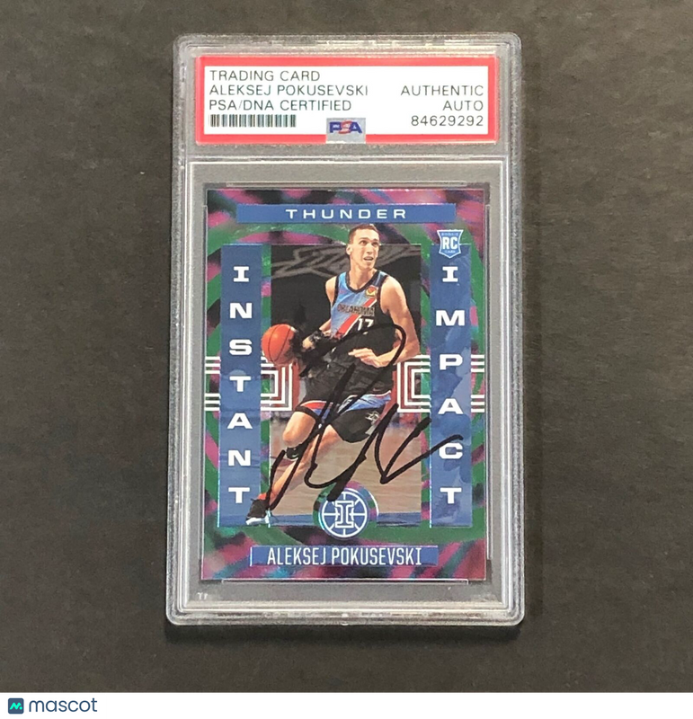 2020-21 Panini Ilussions Instant Impact #22 Aleksej Pokusevski Signed Card AUTO