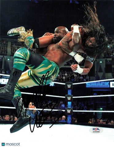 Apollo Crews signed 8x10 photo PSA/DNA Autographed WWE