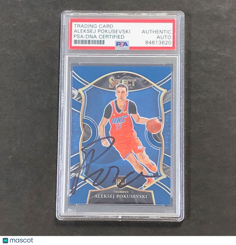 2020-21 Panini Select #77 Aleksej Pokusevski Signed Card AUTO PSA Slabbed RC Thu
