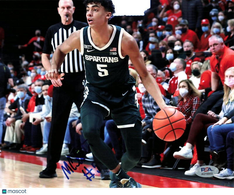 MAX CHRISTIE Signed 8x10 photo PSA/DNA Michigan State Autographed