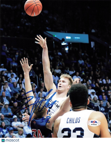 Eric Mika signed 8x10 photo PSA/DNA BYU Cougars