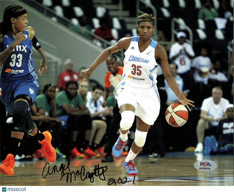 ANGEL McCOUGHTRY Signed 8x10 Photo PSA/DNA Autographed Atlanta Dream