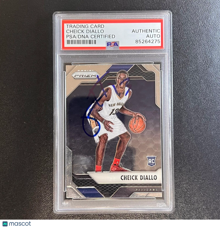 2016-17 Panini Prizm #196 Cheick Diallo Signed Card AUTO PSA Slabbed Pelicans RC