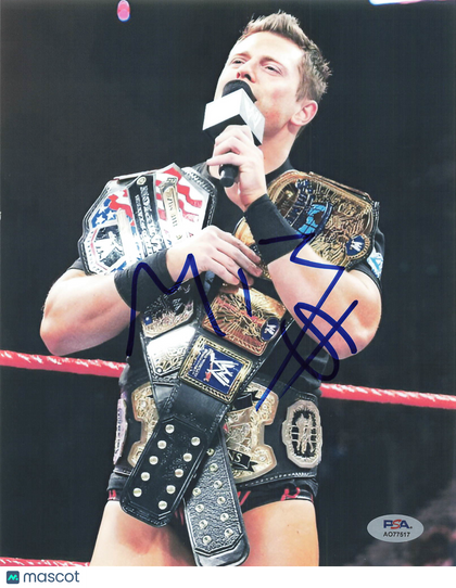 The Miz Signed Wrestling 8x10 Photo PSA Autographed