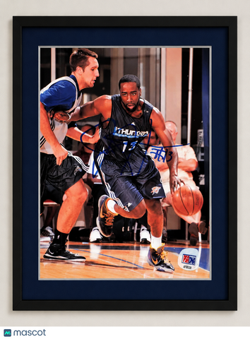 James Harden Oklahoma City Thunder Signed Custom Framed 8x10 Photo PSA