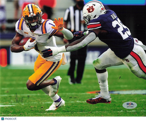 Kayshon Boutte LSU Tigers Signed Football 8x10 Photo