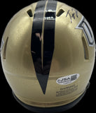 Tayven Jackson Signed  Mini Helmet JSA UCF Knights Autographed
