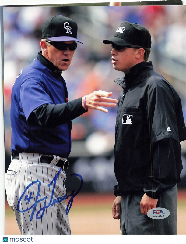 Jim Tracy signed 8x10 photo PSA/DNA Colorado Rockies Autographed