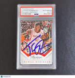 2013-14 Panini Prestige #149 Thomas Robinson Signed Card PSA Slabbed Trailblazer