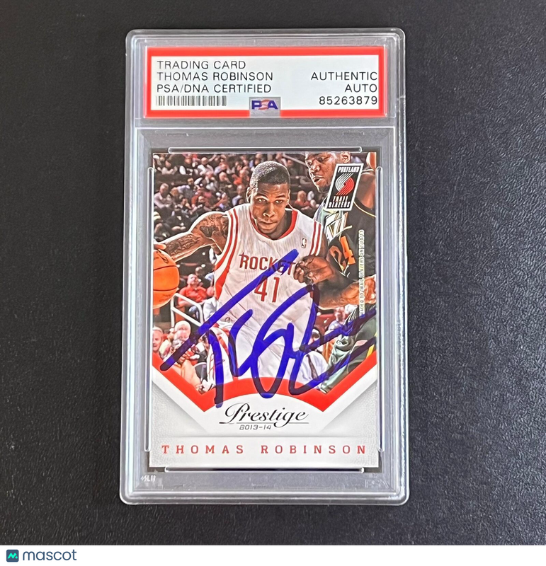 2013-14 Panini Prestige #149 Thomas Robinson Signed Card PSA Slabbed Trailblazer