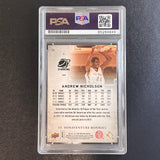 2012-13 Upper Deck SPA #221 Andrew Nicholson Signed Card AUTO PSA Slabbed Bonnie