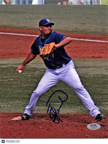 JOEL PERALTA signed 8x10 photo PSA/DNA Autographed Tampa Bay Rays