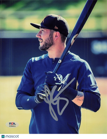 Jonathan Lucroy Milwaukee Brewers Signed 8x10 Photo PSA